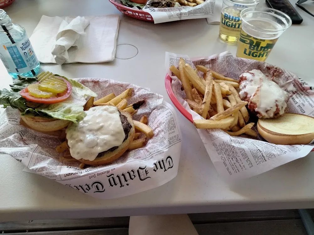 Hamburger and Fries