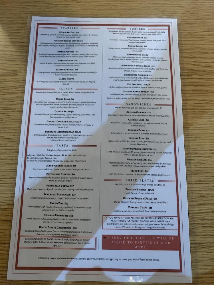 Brickhouse Burgers, Pizza & Pasta Chicken Wings