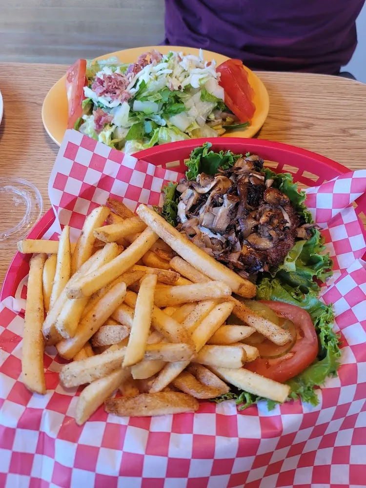 Mushroom Swiss Burger Without Bread